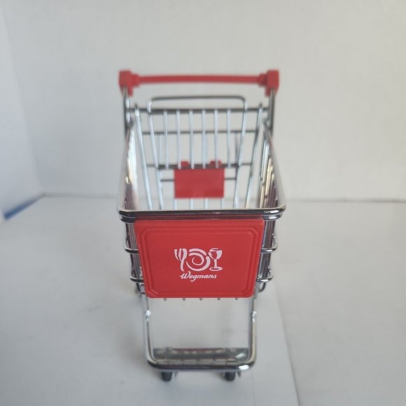 wegmans Other Wegmans Mini Chrome Metal Toy Shopping Cart Realistic